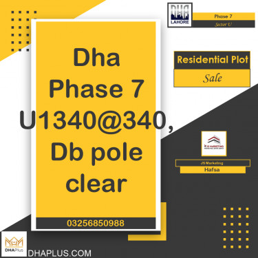 1 Kanal Residential Plot for Sale in Sector U -  Phase 7, Lahore - (DP-39019)