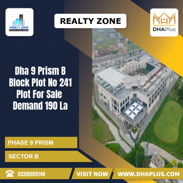 1 Kanal Residential Plot for Sale in Sector B -  Phase 9 Prism, Lahore - (DP-39021)