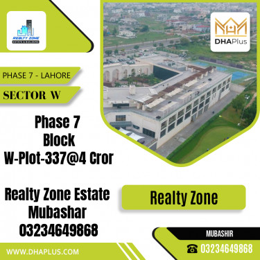 1 Kanal Residential Plot for Sale in Sector W -  Phase 7, Lahore - (DP-39053)