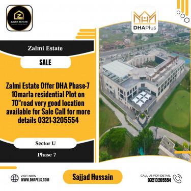 10 Marla Residential Plot for Sale in Sector U -  Phase 7, Lahore - (DP-39056)