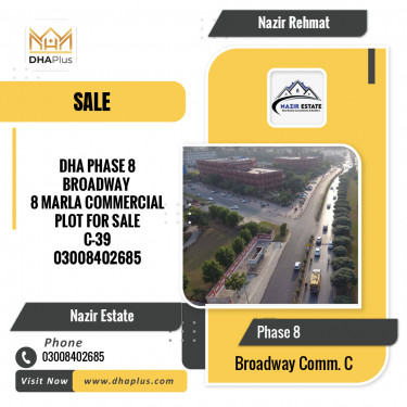 8 Marla Commercial Plot for Sale in Broadway Commercial C -  Phase 8, Lahore - (DP-39063)