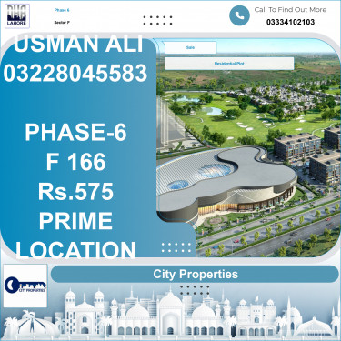 1 Kanal Residential Plot for Sale in Sector F -  Phase 6, Lahore - (DP-39072)