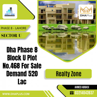 1 Kanal Residential Plot for Sale in Sector U -  Phase 8, Lahore - (DP-39077)