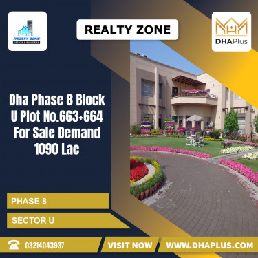 1 Kanal Residential Plot for Sale in Sector U -  Phase 8, Lahore - (DP-39081)