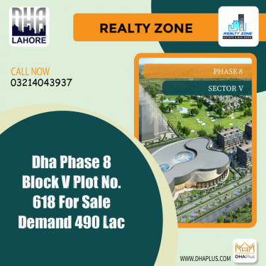 1 Kanal Residential Plot for Sale in Sector V -  Phase 8, Lahore - (DP-39082)
