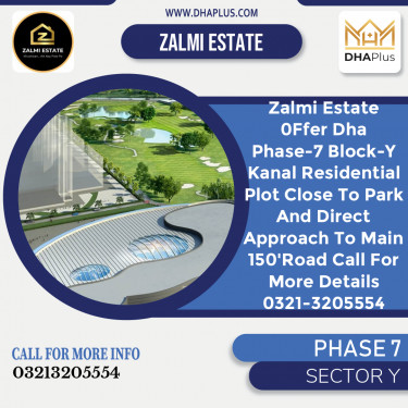 1 Kanal Residential Plot for Sale in Sector Y -  Phase 7, Lahore - (DP-39119)