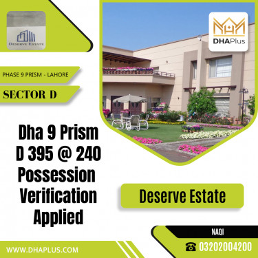 1 Kanal Residential Plot for Sale in Sector D -  Phase 9 Prism, Lahore - (DP-39132)