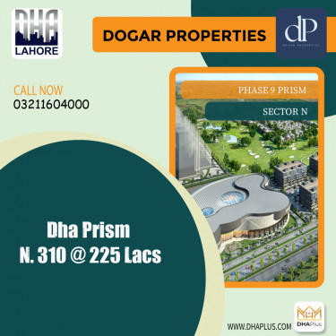 1 Kanal Residential Plot for Sale in Sector N -  Phase 9 Prism, Lahore - (DP-39133)