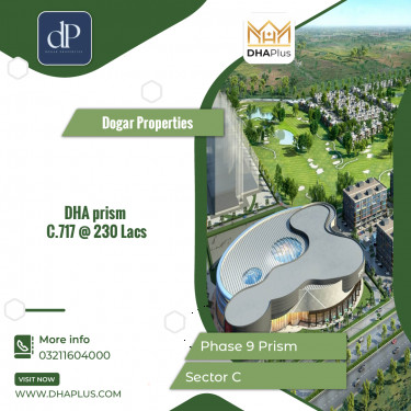 1 Kanal Residential Plot for Sale in Sector C -  Phase 9 Prism, Lahore - (DP-39136)