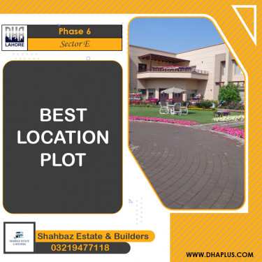 5 Marla Residential Plot for Sale in Sector E -  Phase 6, Lahore - (DP-39138)