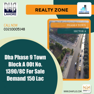 5 Marla Residential Plot for Sale in Sector A -  Phase 9 Town, Lahore - (DP-39175)