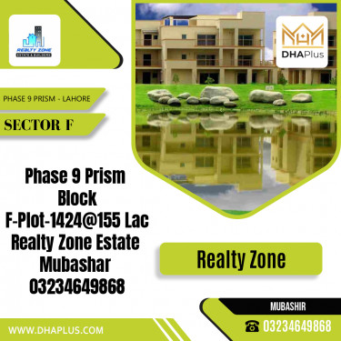 10 Marla Residential Plot for Sale in Sector F -  Phase 9 Prism, Lahore - (DP-39202)