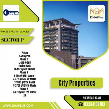 1 Kanal Residential Plot for Sale in Sector P -  Phase 9 Prism, Lahore - (DP-39223)