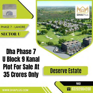7 Kanal Residential Plot for Sale in Sector U -  Phase 7, Lahore - (DP-39288)