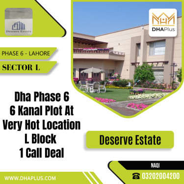 6 Kanal Residential Plot for Sale in Sector L -  Phase 6, Lahore - (DP-39290)