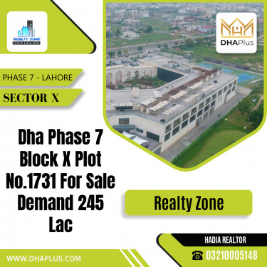 1 Kanal Residential Plot for Sale in Sector X -  Phase 7, Lahore - (DP-39311)