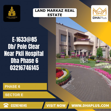 5 Marla Residential Plot for Sale in Sector E -  Phase 6, Lahore - (DP-39327)