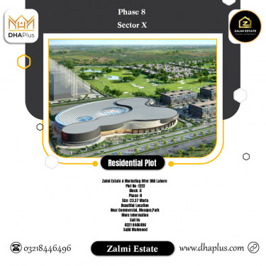 23.37 Marla Residential Plot for Sale in Sector X -  Phase 8, Lahore - (DP-39337)