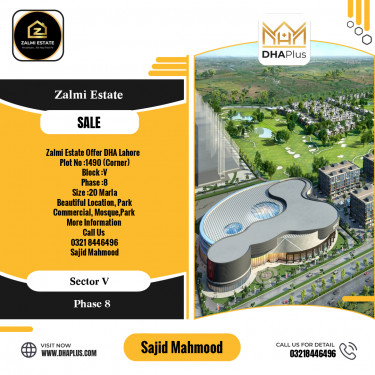 20 Marla Residential Plot for Sale in Sector V -  Phase 8, Lahore - (DP-39347)