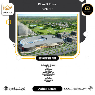 20 Marla Residential Plot for Sale in Sector D -  Phase 9 Prism, Lahore - (DP-39365)