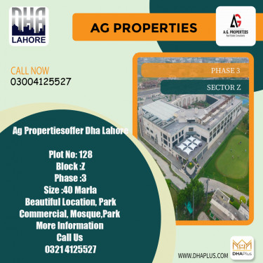 2 Kanal Residential Plot for Sale in Sector Z -  Phase 3, Lahore - (DP-39393)