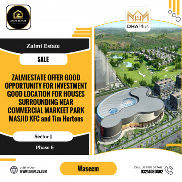 1 Kanal Residential Plot for Sale in Sector J -  Phase 6, Lahore - (DP-39407)