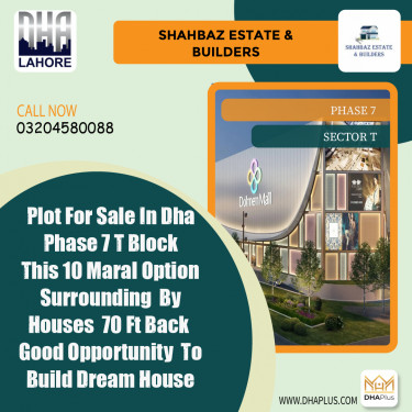 20 Marla Residential Plot for Sale in Sector T -  Phase 7, Lahore - (DP-39412)
