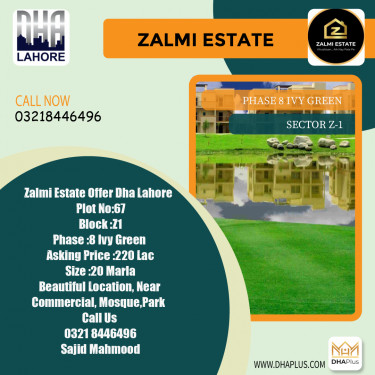 1 Kanal Residential Plot for Sale in Sector Z-1 -  Phase 8 Ivy Green, Lahore - (DP-39416)