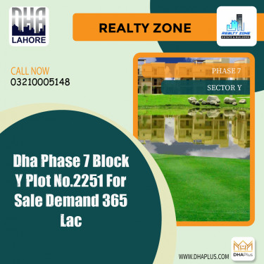 1 Kanal Residential Plot for Sale in Sector Y -  Phase 7, Lahore - (DP-39462)
