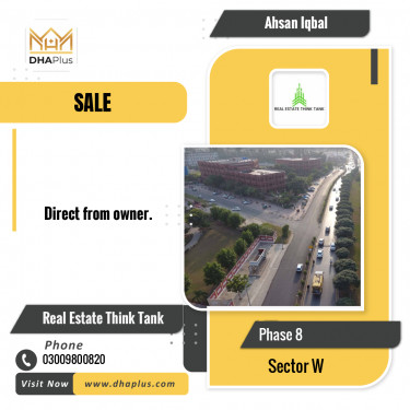1 Kanal Residential Plot for Sale in Sector W -  Phase 8, Lahore - (DP-39467)