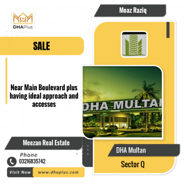 1 Kanal Residential Plot for Sale in Sector Q -  DHA Multan, Multan - (DP-39474)