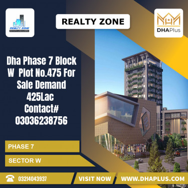 1 Kanal Residential Plot for Sale in Sector W -  Phase 7, Lahore - (DP-39502)