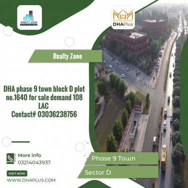 5 Marla Residential Plot for Sale in Sector D -  Phase 9 Town, Lahore - (DP-39523)