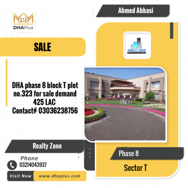 1 Kanal Residential Plot for Sale in Sector T -  Phase 8, Lahore - (DP-39538)