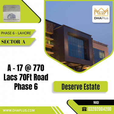 1 Kanal Residential Plot for Sale in Sector A -  Phase 6, Lahore - (DP-39542)