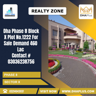 23 Marla Residential Plot for Sale in Sector X -  Phase 8, Lahore - (DP-39551)