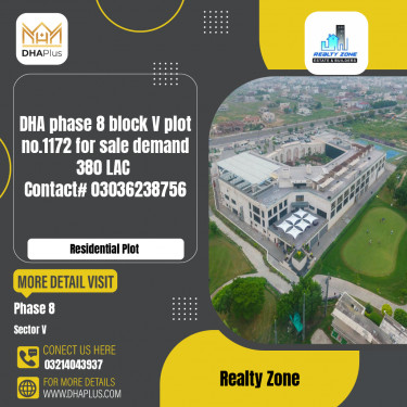 1 Kanal Residential Plot for Sale in Sector V -  Phase 8, Lahore - (DP-39568)