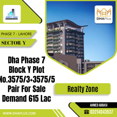 1 Kanal Residential Plot for Sale in Sector Y -  Phase 7, Lahore - (DP-39600)