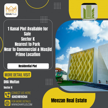1 Kanal Residential Plot for Sale in Sector K -  DHA Multan, Multan - (DP-39642)