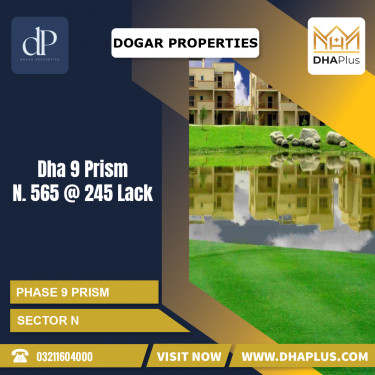1 Kanal Residential Plot for Sale in Sector N -  Phase 9 Prism, Lahore - (DP-39654)