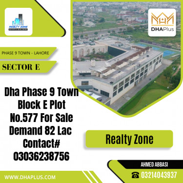 5 Marla Residential Plot for Sale in Sector E -  Phase 9 Town, Lahore - (DP-39657)