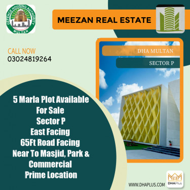 5 Marla Residential Plot for Sale in Sector P -  DHA Multan, Multan - (DP-39697)