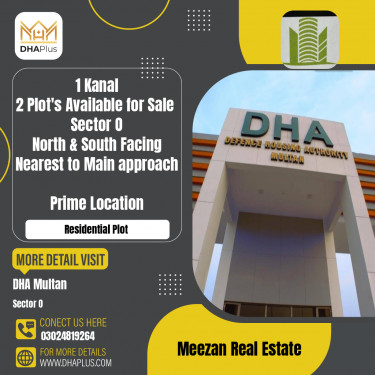 1 Kanal Residential Plot for Sale in Sector O -  DHA Multan, Multan - (DP-39700)
