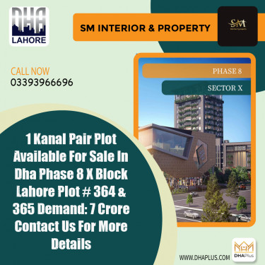 1 Kanal Residential Plot for Sale in Sector X -  Phase 8, Lahore - (DP-39701)