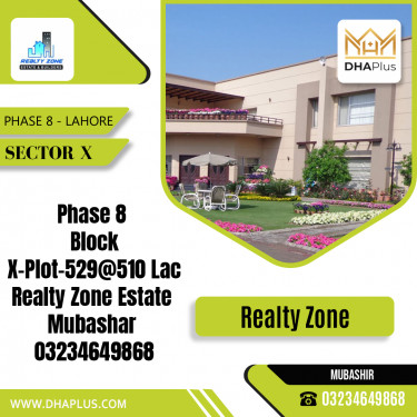 1 Kanal Residential Plot for Sale in Sector X -  Phase 8, Lahore - (DP-39721)