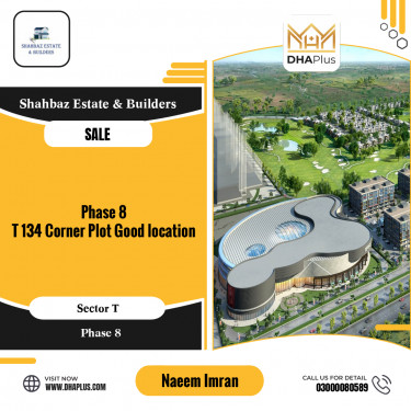1 Kanal Residential Plot for Sale in Sector T -  Phase 8, Lahore - (DP-39723)