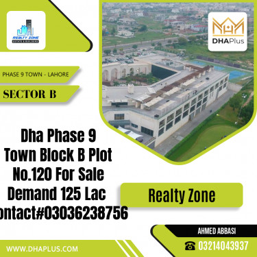 5 Marla Residential Plot for Sale in Sector B -  Phase 9 Town, Lahore - (DP-39796)