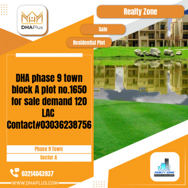 5 Marla Residential Plot for Sale in Sector A -  Phase 9 Town, Lahore - (DP-39804)