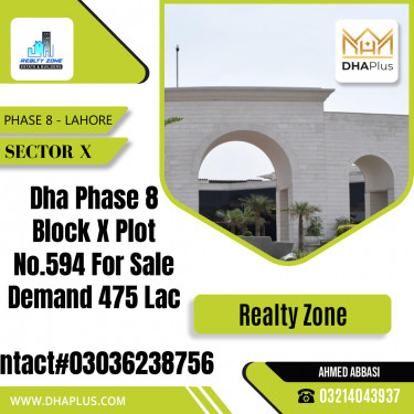 1 Kanal Residential Plot for Sale in Sector X -  Phase 8, Lahore - (DP-39807)