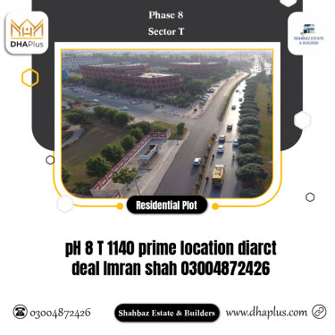 1 Kanal Residential Plot for Sale in Sector T -  Phase 8, Lahore - (DP-39815)